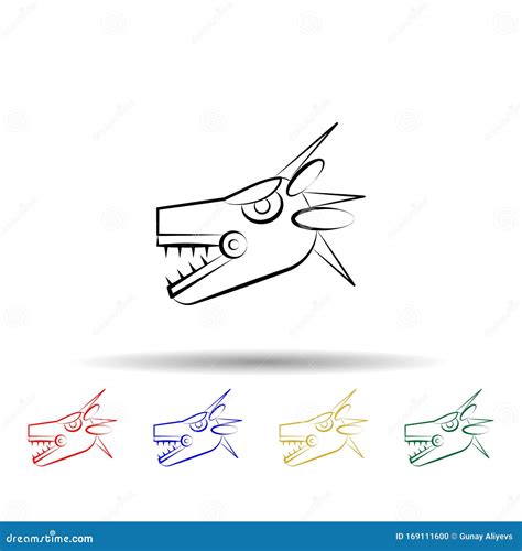 Quetzalcoatl Outline Vector Icon Thin Line Black Quetzalcoatl Icon
