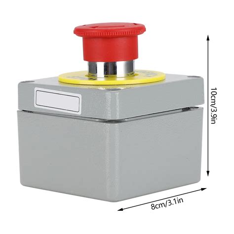 snapklikcom red sign emergency stop switch nc momentary emergency