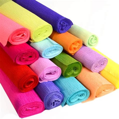 Craft Paper X Cm Colored Crepe Papers Wrapping Flowers Packing