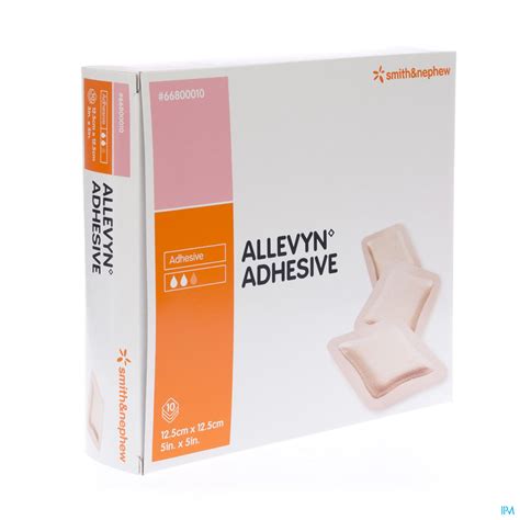 Allevyn Pans Adh Hydrocel 12 5x12 5cm 10 66800010 Overige Huid