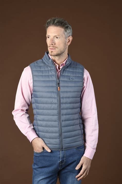 Chaleco Gilet 2 azul Catálogo FABIO BARETTI Moda Uomo Ropa Hombre