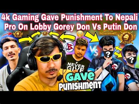 K Gaming Gave Punishment To All Nepali Pro Player On Lobby Gorey