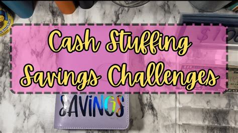 Cash Stuffing Savings Challenges Youtube