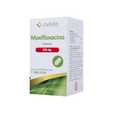 Moxifloxacino 400 Mg 7 Tabletas Genérico Avivia