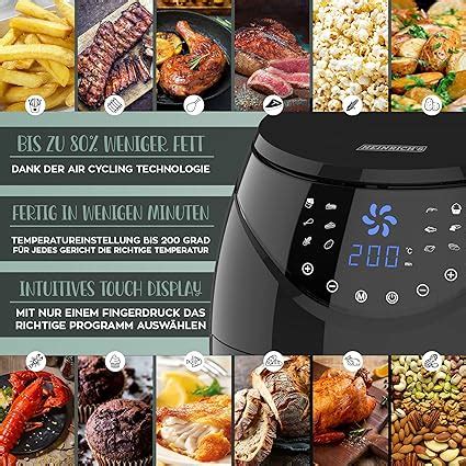 HEINRICHS Hot Air Fryer With Digital LED Touch Display W L XL HFR Kaufen Egypt