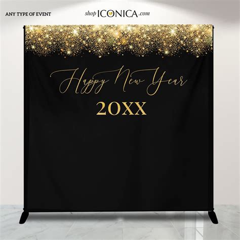 New Years Eve Backdrop Nye Party New Year S Eve Party Photo Booth