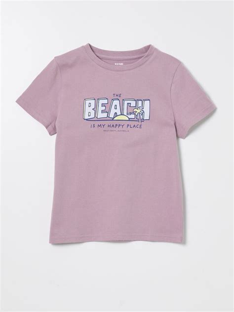 T Shirt Col Rond Et Manches Courtes Violet Kiabi