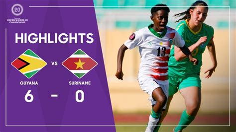 Concacaf Womens Under 20 Championship 2023 Highlights Guyana Vs