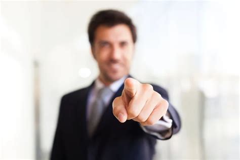 Businessman Pointing His Finger At You Stock Image Everypixel