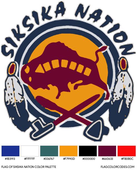 Siksika Nation flag color codes