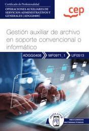 Manual Gestion Auxiliar De Archivo En Soporte Convencional O