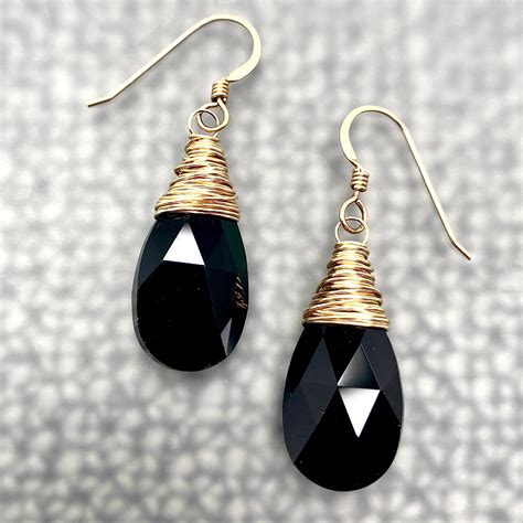 Black Crystal Earrings