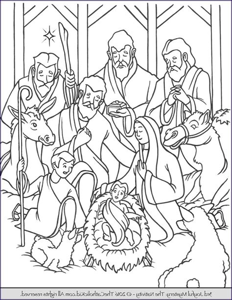 14 Beautiful Jesus Birth Coloring Pages Image Nativity Coloring Pages