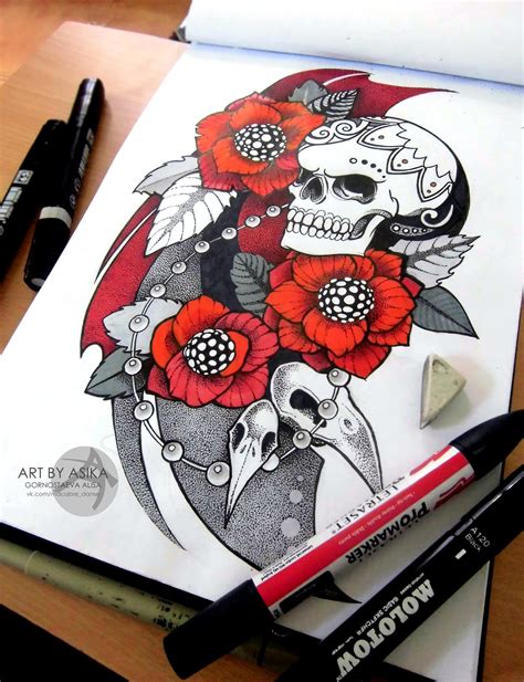 Dotwork Tattoo Sketch New School By Asikaart On Deviantart