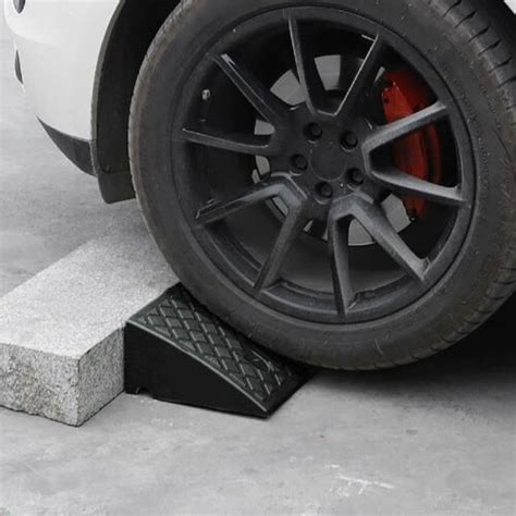 Pcs Kerb Curb Ramp Rubber Vehicle Slope Garage Ramps Car Wheelchair