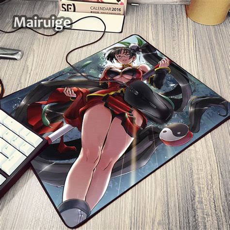Aliexpress Buy Mairuige Hot Selling Animation Cute Sexy Anime Girls Mousepad BLAZBLUE D