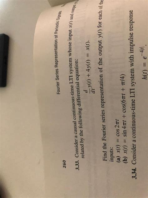 Solved 333 Consider A Causal Continuous Time Lti System