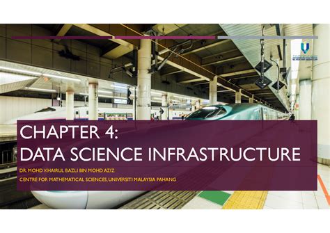 C Chapter Data Science Infrastructure Dr Mohd Khairul Bazli