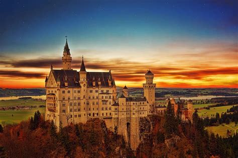 Hd Wallpaper Neuschwanstein Castle Germany White And Brown Castle