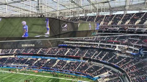 SoFi Stadium Los Angeles Chargers Rams Section 521 Row 1 YouTube