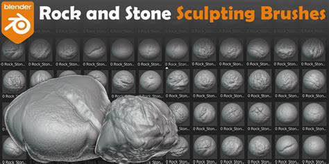 Rock And Stone Brushes For Blender - Blender Market