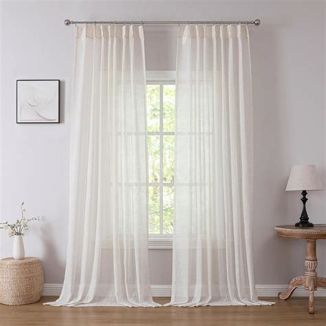 Amazon Kayne Studio 2 Pages Pinch Pleated Semi Sheer Curtains 108