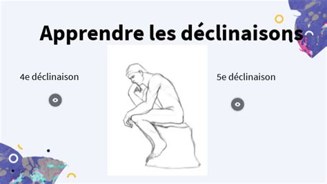 4e et 5e déclinaison latin