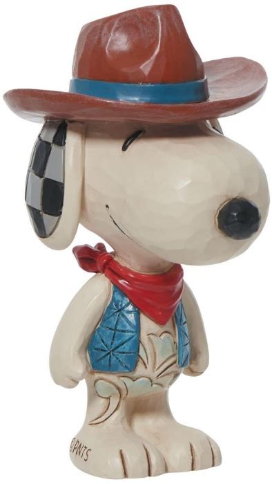 Peanuts By Jim Shore 6013038 Snoopy Cowboy Mini Figurine