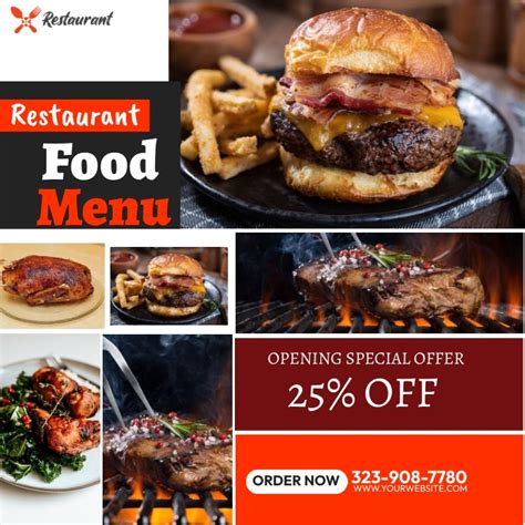 Special Food Menu Offer Template Postermywall