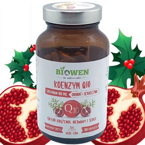 Koenzym Q10 100 mg Biowen 100 kapsułek Ziele serdecznika granat Z