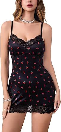 Amazon Truevip Womens Sexy Nightgown Lingerie Set With G String Chemise V Neck Babydoll