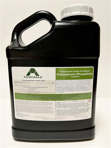 0 28 26 Foliar Phosphite Liquid Fertilizer With Potassium