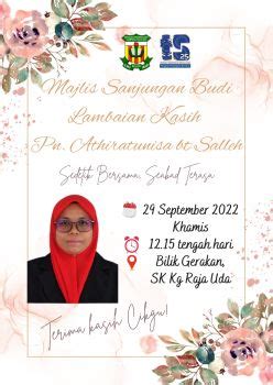 Buku Program Majlis Sanjungan Budi Lambaian Kasih Athira G 80340387