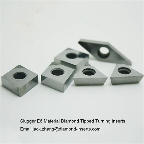 Slugger E6 Material Diamond Tipped Turning Inserts Diamond Tipped