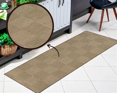 Passadeira Sisal para Cozinha 66cm x 1 80m Antiderrapante Lâncer