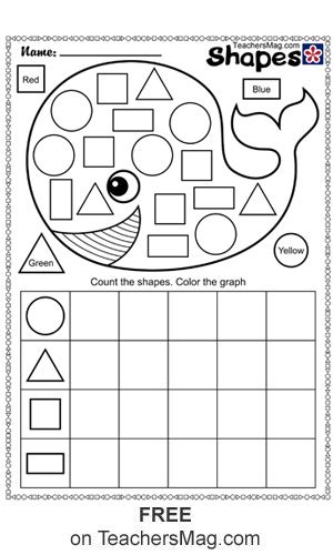 Shape and Counting Worksheets. TeachersMag.com