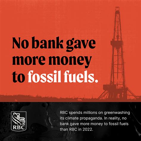 Rbc Named As Worlds 1 Fossil Fuel Financier Rbc Revealed