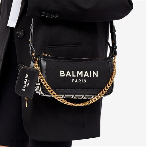 Balmain B Army Canvas Bag Black End Uk