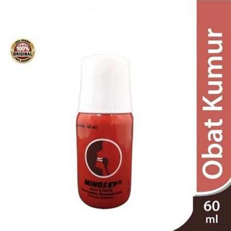 Jual Minosep Obat Kumur Chlorhexidine 0 2 Merah 60 Ml Obat Kumur