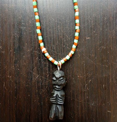 Ileke Ifa With Eshu Carving Esu Ifa Bead Yoruba Santeria Etsy