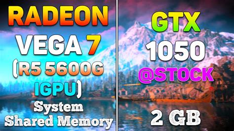 Radeon VEGA 7 Ryzen 5 5600G IGPU Vs GTX 1050 PC Gameplay Tested