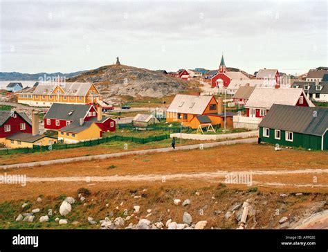 Greenland Capital City Of Nuuk South West Greenland Stock Photo Alamy