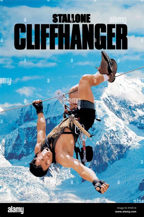 SYLVESTER STALLONE póster, CLIFFHANGER, 1993 Fotografía de stock - Alamy