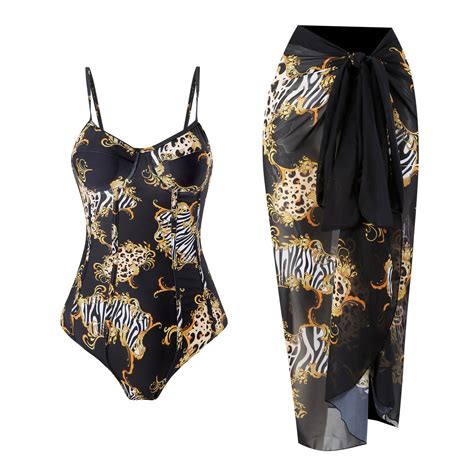 Taiaojing Women High Cut Bikini Sets New With Starry Sky Tiger Print