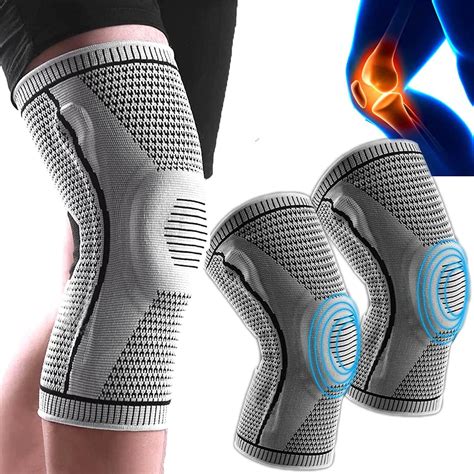 2pcs Ultra Knee Elite Compression Sleeve Knee Sleeve Knee Pads Compression Fit Support With