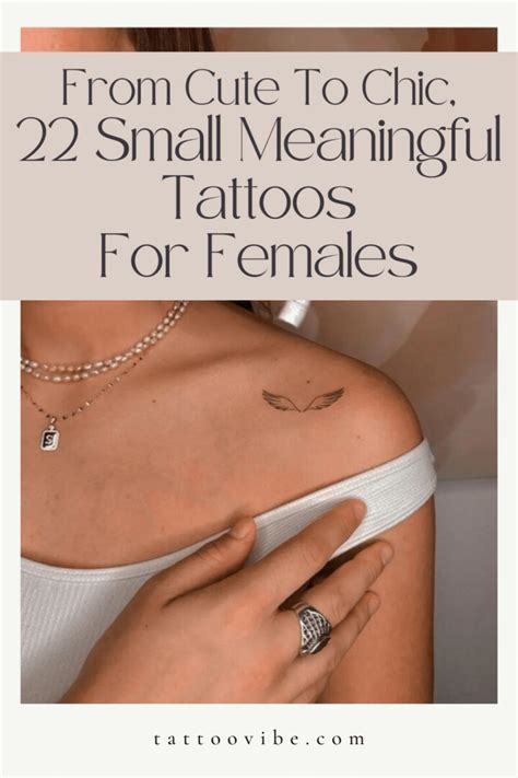 From Cute To Chic Small Meaningful Tattoos For Females