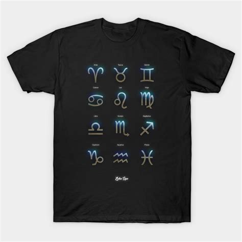 Zodiac Symbols Zodiac Signs T Shirt TeePublic