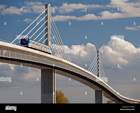 SkyTrain bridge in Richmond, British Columbia, Canada Stock Photo - Alamy