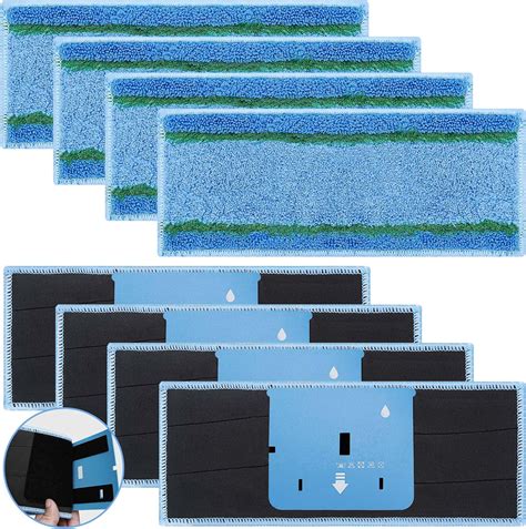 8 Pack Upgraded M6 Wet Mopping Pads For IRobot Braava Jet M6 Series