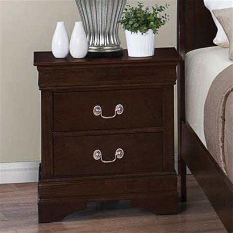 Bowery Hill Drawer Nightstand In Cappuccino Kroger